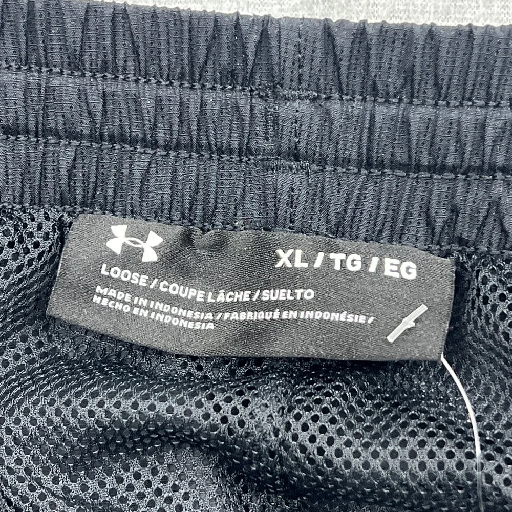 NEW Under Armour Vital Woven Pants Mens XL Black Mesh Lined Ankle Zip 1352031